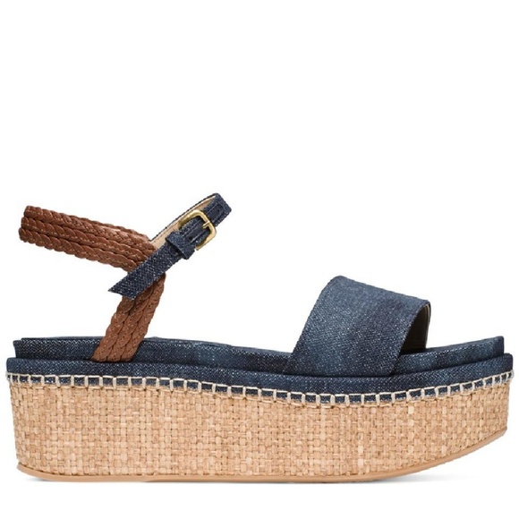 Stuart Weitzman Yourway Denim Platform Sandal - Picture 6 of 8